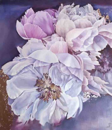 peonies pink and blue